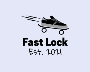 Fast Skateboard Sneakers logo design