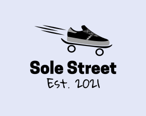 Fast Skateboard Sneakers logo design