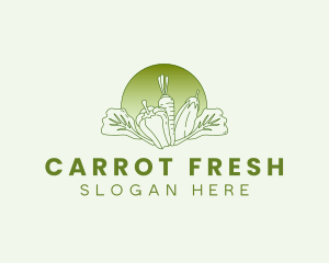 Vegetable Harvest Market logo design