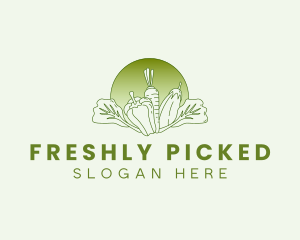 Vegetable Harvest Market logo design