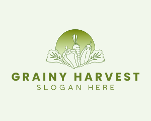 Vegetable Harvest Market logo design