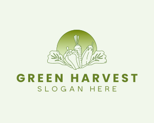 Vegetable Harvest Market logo design