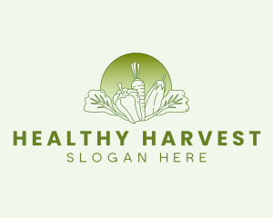 Vegetable Harvest Market logo design