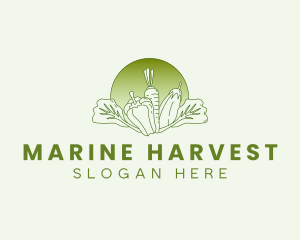 Vegetable Harvest Market logo design