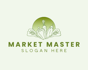 Vegetable Harvest Market logo design