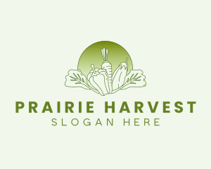 Vegetable Harvest Market logo design