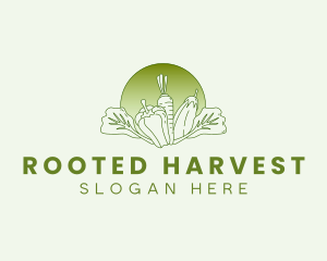 Vegetable Harvest Market logo design