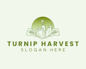 Vegetable Harvest Market logo design