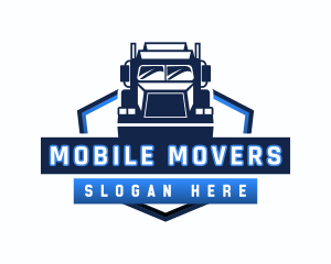 Trailer Truck Garage logo design