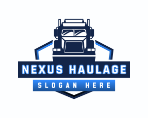 Trailer Truck Garage logo design