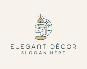 Candle Decor Candlelight logo design