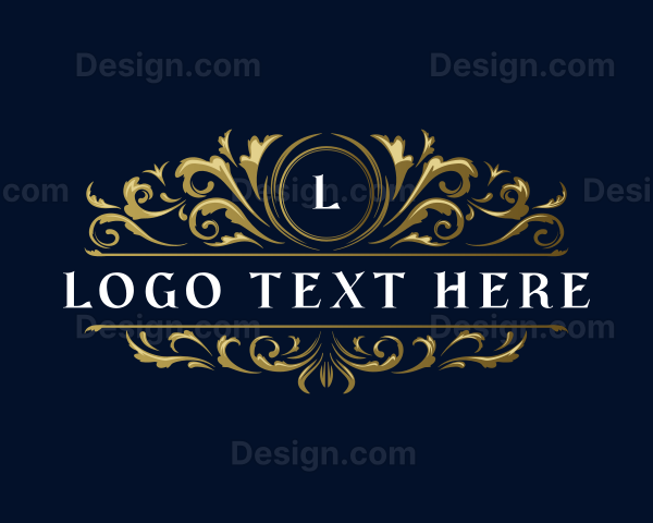 Elegant Floral Crest Logo