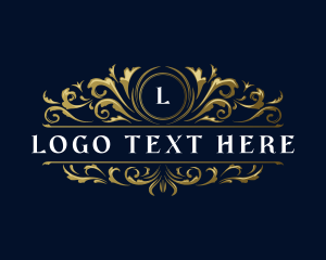 Elegant Floral Crest logo