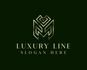 Luxury Finance Monoline logo design