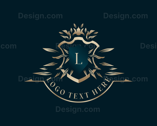 Leaf Ornament Wealth Logo