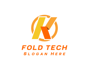 Professional Folding Company Letter K logo