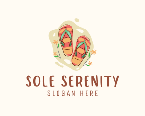 Flower Beachwear Flip Flops  logo
