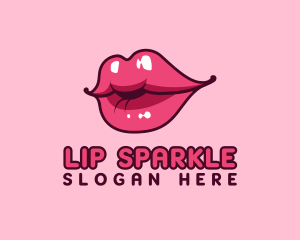 Feminine Lip Cosmetics logo design