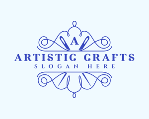 Craft Needle Stitch logo design