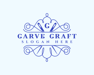 Craft Needle Stitch logo design