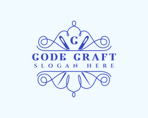 Craft Needle Stitch logo design