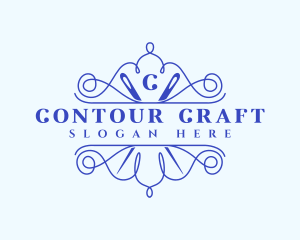 Craft Needle Stitch logo design