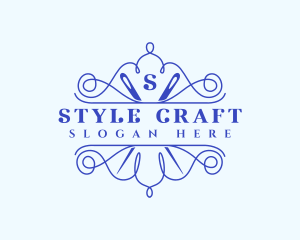 Craft Needle Stitch logo design