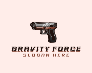 Firearm Pistol Gun logo design