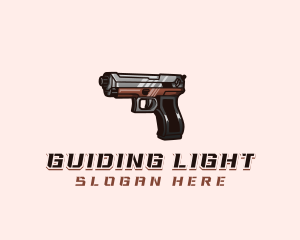 Firearm Pistol Gun logo design