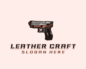 Firearm Pistol Gun logo design