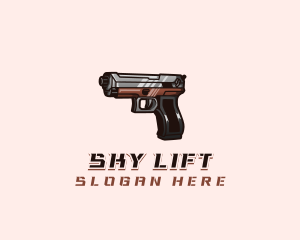 Firearm Pistol Gun logo design