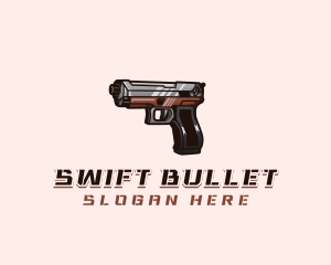 Firearm Pistol Gun logo design