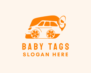 Car Orange Tag logo design