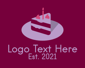 Birthday Cake Slice  logo