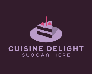 Strawberry Pastry Cake logo design