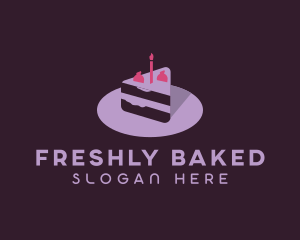 Strawberry Pastry Cake logo design