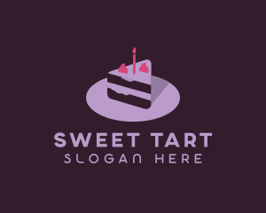 Strawberry Pastry Cake logo design