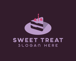 Strawberry Pastry Cake logo design