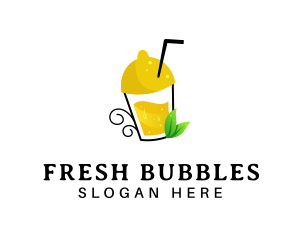 Fresh Lemon Juice logo design