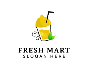 Fresh Lemon Juice logo design