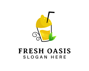 Fresh Lemon Juice logo design