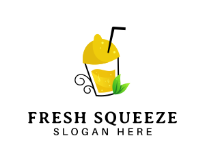 Fresh Lemon Juice logo design