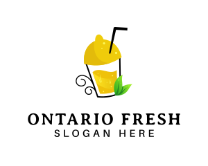 Fresh Lemon Juice logo design