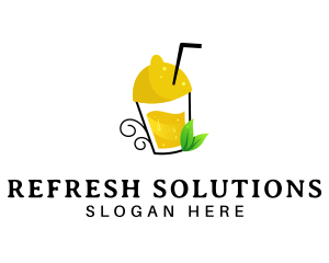 Fresh Lemon Juice logo design