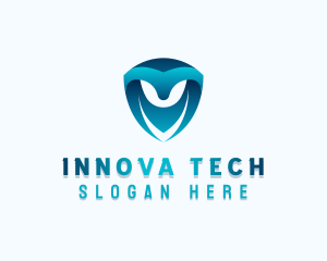 Tech Shield Developer logo design