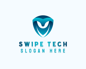 Tech Shield Developer logo design