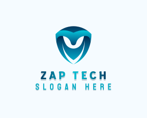 Tech Shield Developer logo design