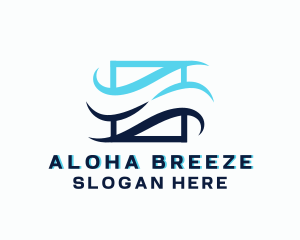 Creative Wave Breeze logo design