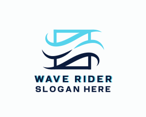 Creative Wave Breeze logo design