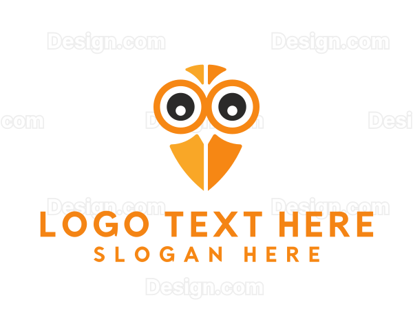 Owl Bird Eye Logo